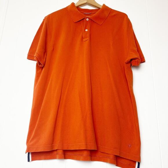 Express Pumpkin Pique Polo Shirt Men’s Size Large - Picture 1 of 13